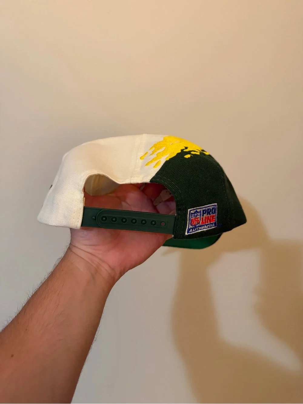 Logo Athletic Green Yellow White Green Bay G Hat